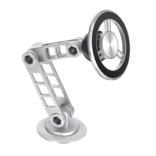 G198 Adjustable Robotic Arm Cellphone Stand Car Dashboard Windshield Magnetic Phone Holder(Silver)
