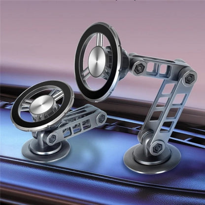 G198 Adjustable Robotic Arm Cellphone Stand Car Dashboard Windshield Magnetic Phone Holder(Silver) by buy2fix