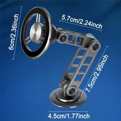 G198 Adjustable Robotic Arm Cellphone Stand Car Dashboard Windshield Magnetic Phone Holder(Grey) by buy2fix