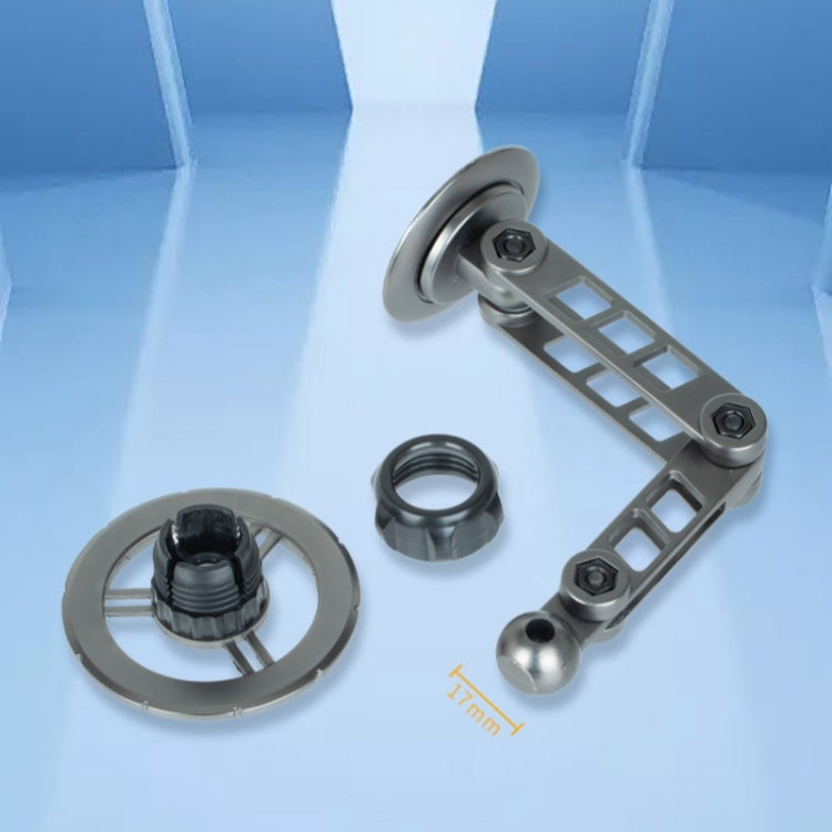 G198 Adjustable Robotic Arm Cellphone Stand Car Dashboard Windshield Magnetic Phone Holder(Grey) by buy2fix