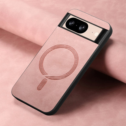 For Google Pixel 9 Pro XL Retro Magsafe Magnetic PU Back Cover Phone Case(Pink) by buy2fix