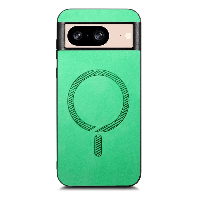 For Google Pixel 9 / 9 Pro Retro Magsafe Magnetic PU Back Cover Phone Case(Green) by buy2fix