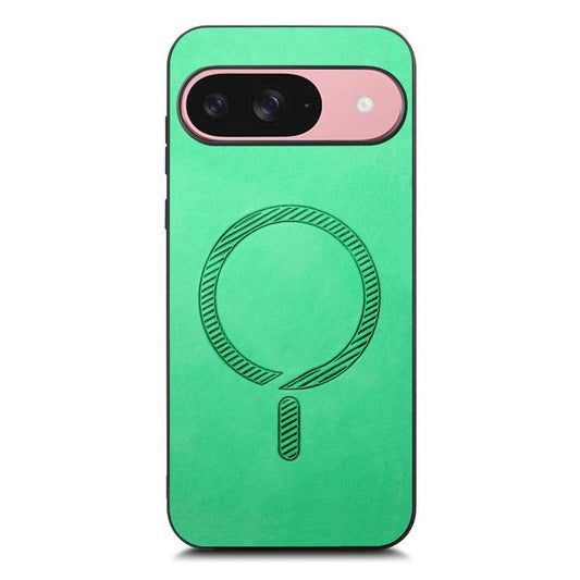 For Google Pixel 10 Retro Magsafe Magnetic PU Back Cover Phone Case(Green) - Google Cases by buy2fix | Online Shopping UK | buy2fix