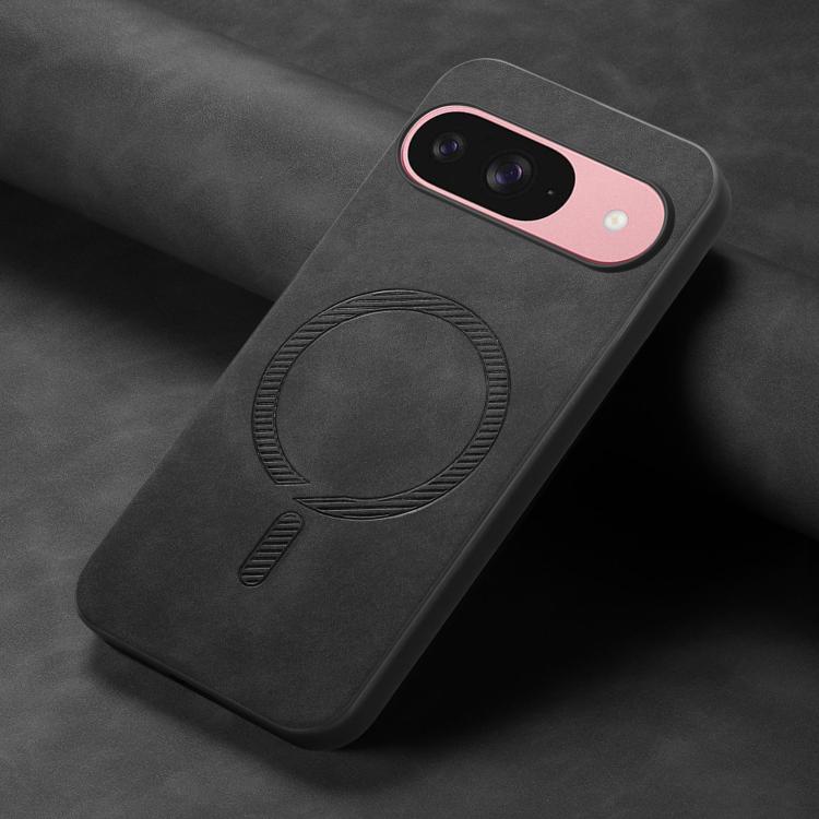 For Google Pixel 10 Retro Magsafe Magnetic PU Back Cover Phone Case(Black) - Google Cases by buy2fix | Online Shopping UK | buy2fix