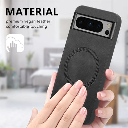 For Google Pixel 9 Pro XL Retro Magsafe Magnetic PU Back Cover Phone Case(Brown) by buy2fix