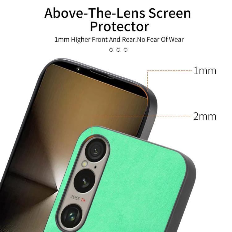 For Sony Xperia 5 V Retro Magsafe Magnetic PU Back Cover Phone Case(Yellow) by buy2fix