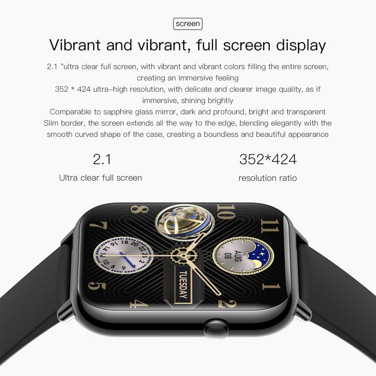 Q19 Max 2.1 inch HD Screen Waterproof Sports Business Smart Watch(White) by buy2fix