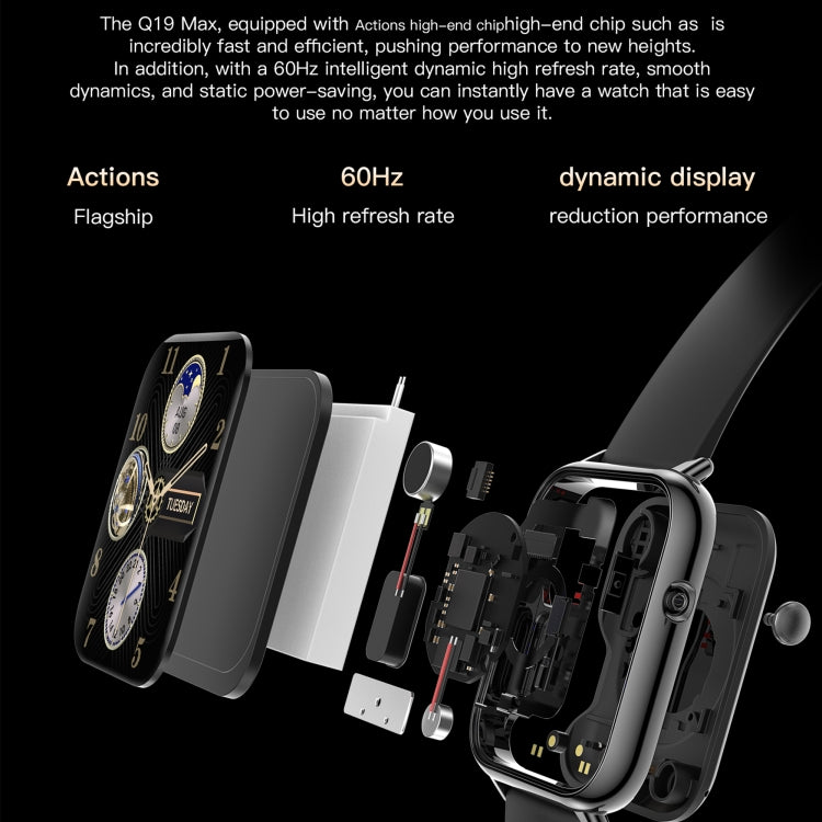 Q19 Max 2.1 inch HD Screen Waterproof Sports Business Smart Watch(White) by buy2fix