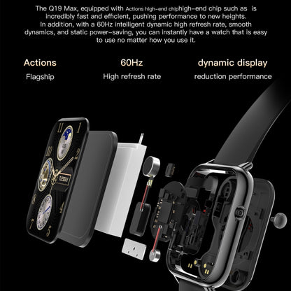 Q19 Max 2.1 inch HD Screen Waterproof Sports Business Smart Watch(White) by buy2fix