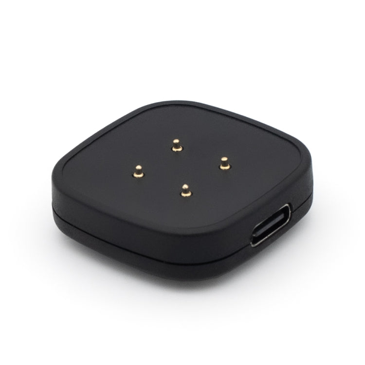 For Fitbit Versa 4 Portable Detachable USB-C / Type-C Interface Smart Watch Magnetic Charger(Black) by buy2fix