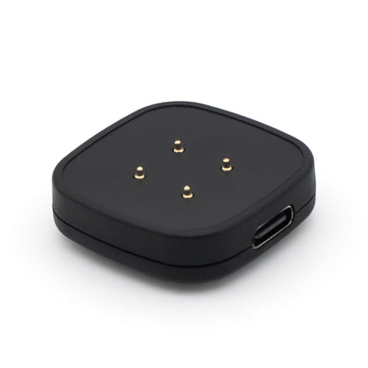 For Fitbit Versa 4 Portable Detachable USB-C / Type-C Interface Smart Watch Magnetic Charger(Black) by buy2fix