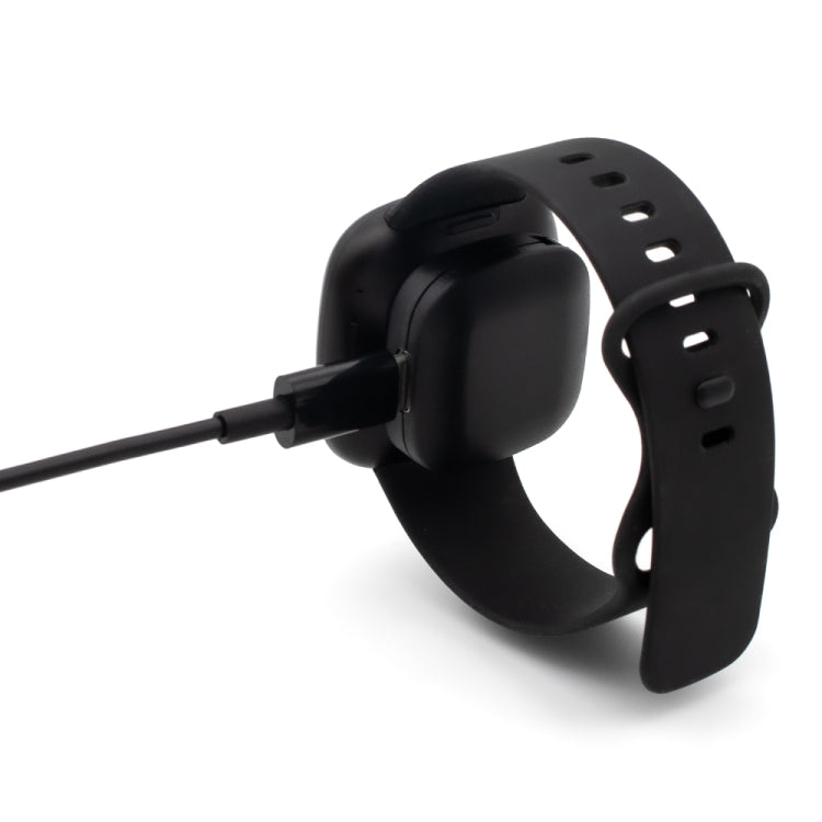 For Fitbit Versa 4 Portable Detachable USB-C / Type-C Interface Smart Watch Magnetic Charger(Black) by buy2fix