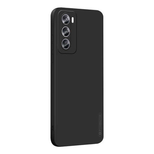 For OPPO Reno12 Pro Global PINWUYO Sense Series Liquid Silicone TPU Phone Case(Black) - OPPO Cases by PINWUYO | Online Shopping UK | buy2fix