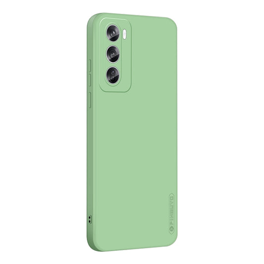 For OPPO Reno12 Pro Global PINWUYO Sense Series Liquid Silicone TPU Phone Case(Green) - OPPO Cases by PINWUYO | Online Shopping UK | buy2fix
