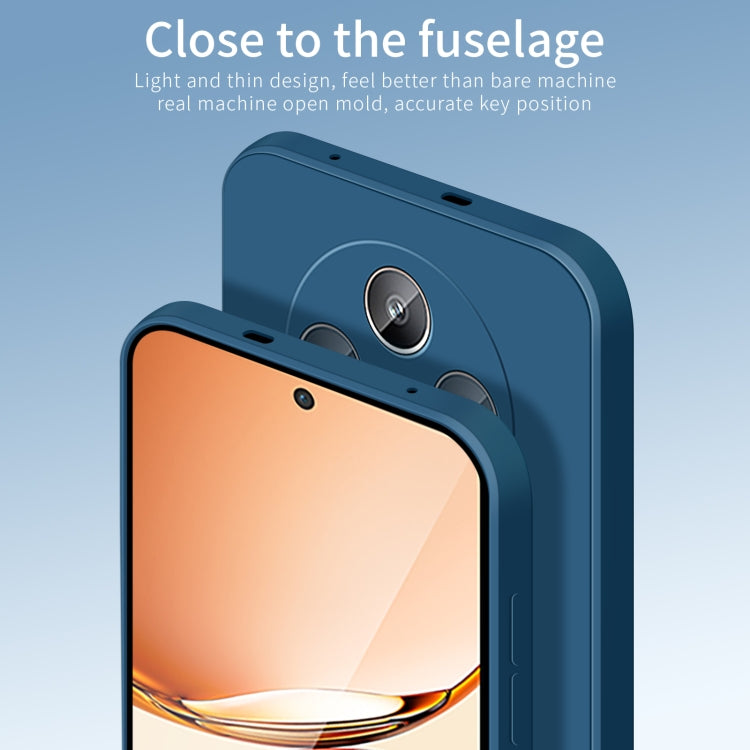 For OPPO Reno12 F PINWUYO Sense Series Liquid Silicone TPU Phone Case(Black) - OPPO Cases by PINWUYO | Online Shopping UK | buy2fix
