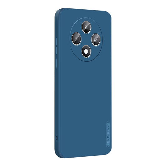 For OPPO Reno12 F PINWUYO Sense Series Liquid Silicone TPU Phone Case(Blue) - OPPO Cases by PINWUYO | Online Shopping UK | buy2fix