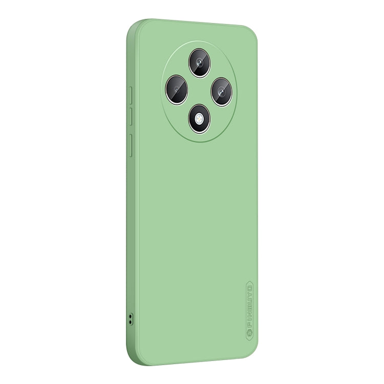 For OPPO Reno12 F PINWUYO Sense Series Liquid Silicone TPU Phone Case(Green) - OPPO Cases by PINWUYO | Online Shopping UK | buy2fix
