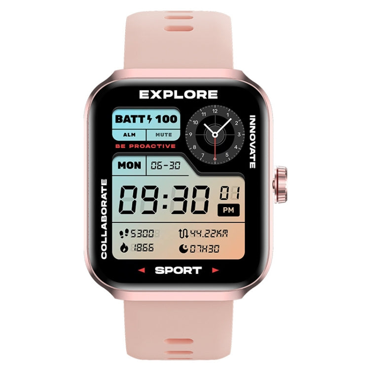 NX22 1.78 inch Color Screen Smart Watch, Support Bluetooth Call / Health Monitoring(Pink) by buy2fix