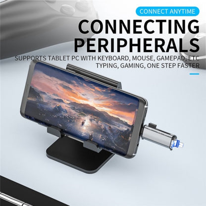 ADS-307 Data Transfer OTG Adapter USB / Type-C / Micro Plug SD TF Card U-Disk Reader by buy2fix