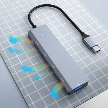 ADS-311C Support PD 100W Fast Charging Converter 5 Port Hub Type-C Hub Adapter by buy2fix