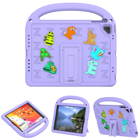 For iPad Air 2 / Air / 9.7 2018 Cartoon Sparrow EVA Shockproof Tablet Case(Taro Purple) - iPad 9.7 (2018) & (2017) Cases by buy2fix | Online Shopping UK | buy2fix
