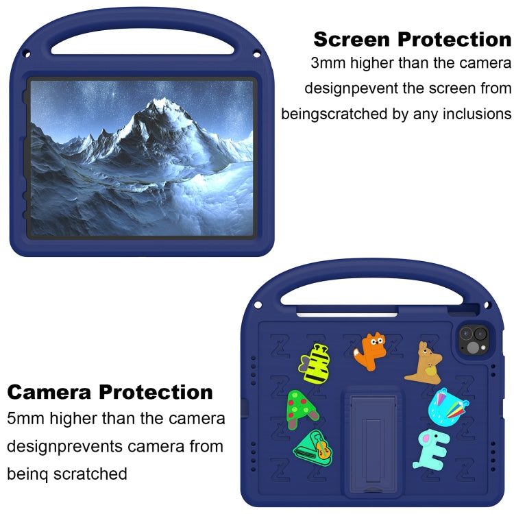 For iPad Air 2022 10.9 / Pro 11 2022 Cartoon Sparrow EVA Shockproof Tablet Case(Navy Blue) - iPad Pro 11 (2022/2021) Cases by buy2fix | Online Shopping UK | buy2fix