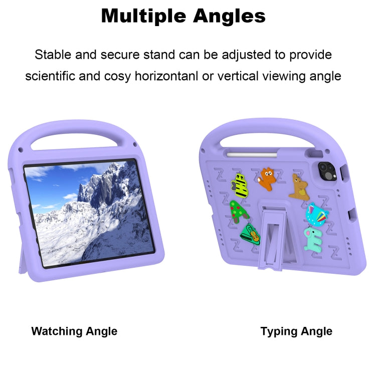 For iPad Air 2022 10.9 / Pro 11 2022 Cartoon Sparrow EVA Shockproof Tablet Case(Taro Purple) - iPad Pro 11 (2022/2021) Cases by buy2fix | Online Shopping UK | buy2fix