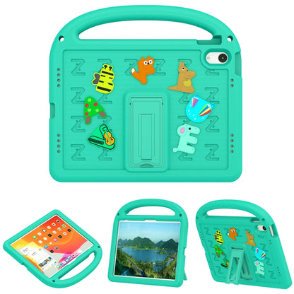 For iPad 2025 / 2022 Cartoon Sparrow EVA Shockproof Tablet Case(Glacier Green) - iPad 2025 / 2022 Cases by buy2fix | Online Shopping UK | buy2fix