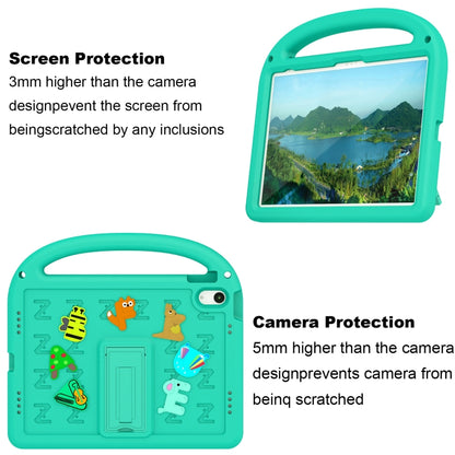 For iPad 2025 / 2022 Cartoon Sparrow EVA Shockproof Tablet Case(Glacier Green) - iPad 2025 / 2022 Cases by buy2fix | Online Shopping UK | buy2fix