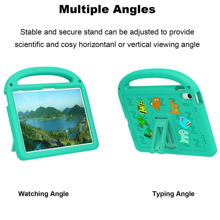 For iPad 2025 / 2022 Cartoon Sparrow EVA Shockproof Tablet Case(Glacier Green) - iPad 2025 / 2022 Cases by buy2fix | Online Shopping UK | buy2fix