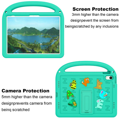 For iPad 2025 / 2022 Cartoon Sparrow EVA Shockproof Tablet Case(Glacier Green) - iPad 2025 / 2022 Cases by buy2fix | Online Shopping UK | buy2fix