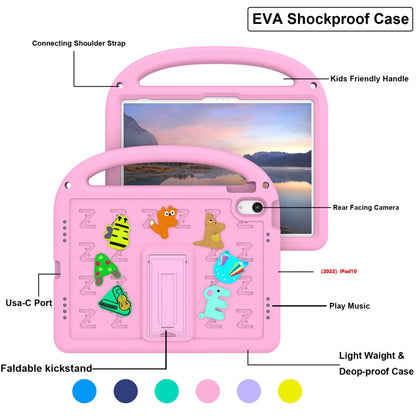 For iPad 2025 / 2022 Cartoon Sparrow EVA Shockproof Tablet Case(Pink) - iPad 2025 / 2022 Cases by buy2fix | Online Shopping UK | buy2fix