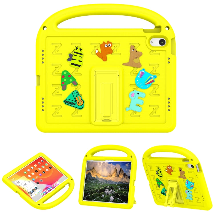 For iPad 2025 / 2022 Cartoon Sparrow EVA Shockproof Tablet Case(Yellow) - iPad 2025 / 2022 Cases by buy2fix | Online Shopping UK | buy2fix