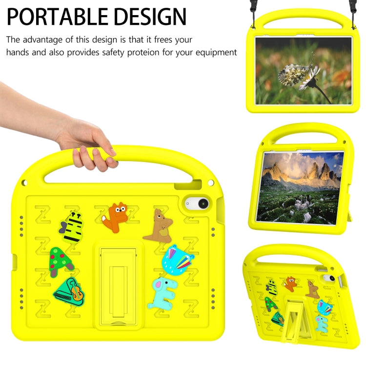For iPad 2025 / 2022 Cartoon Sparrow EVA Shockproof Tablet Case(Yellow) - iPad 2025 / 2022 Cases by buy2fix | Online Shopping UK | buy2fix