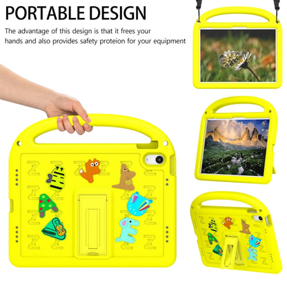 For iPad 2025 / 2022 Cartoon Sparrow EVA Shockproof Tablet Case(Yellow) - iPad 2025 / 2022 Cases by buy2fix | Online Shopping UK | buy2fix