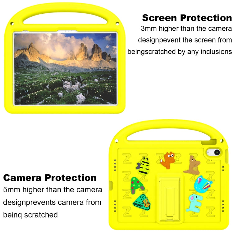 For iPad 2025 / 2022 Cartoon Sparrow EVA Shockproof Tablet Case(Yellow) - iPad 2025 / 2022 Cases by buy2fix | Online Shopping UK | buy2fix