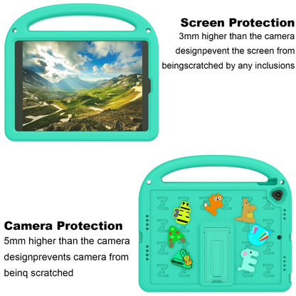 For iPad 10.2 / Air 3 10.5 Cartoon Sparrow EVA Shockproof Tablet Case(Glacier Green) - iPad 10.2 Cases by buy2fix | Online Shopping UK | buy2fix