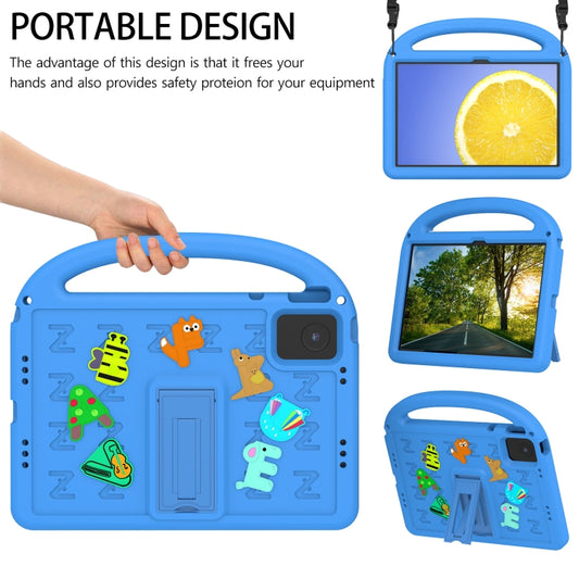 For Lenovo Tab M11 / Xiaoxin Pad 11 2024 Cartoon Sparrow EVA Shockproof Tablet Case(Blue) - Lenovo by buy2fix | Online Shopping UK | buy2fix