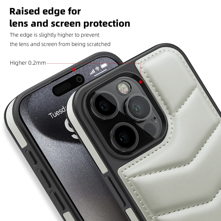 For iPhone 11 Pro Max Down Jacket Card Bag Holder MagSafe Phone Case(Grey) by buy2fix