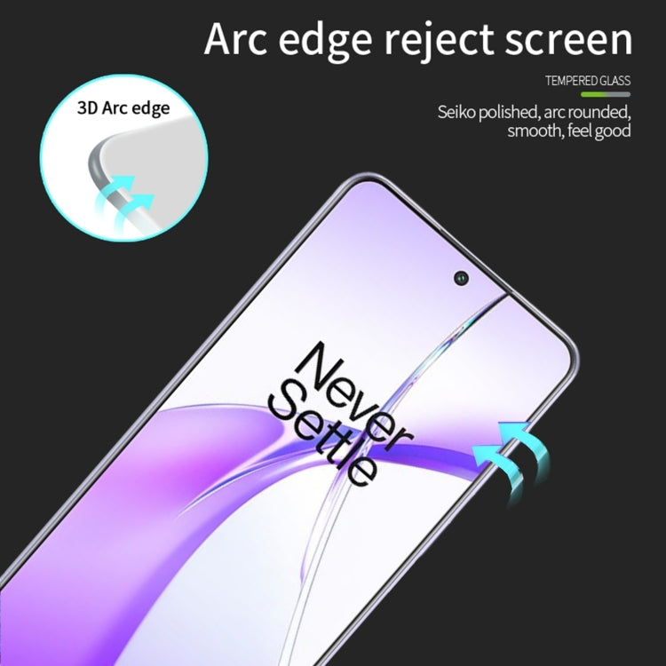 For OnePlus Ace 3V PINWUYO 9H 3D Curved Full Screen Explosion-proof Tempered Glass Film(Black) - OnePlus Tempered Glass by PINWUYO | Online Shopping UK | buy2fix