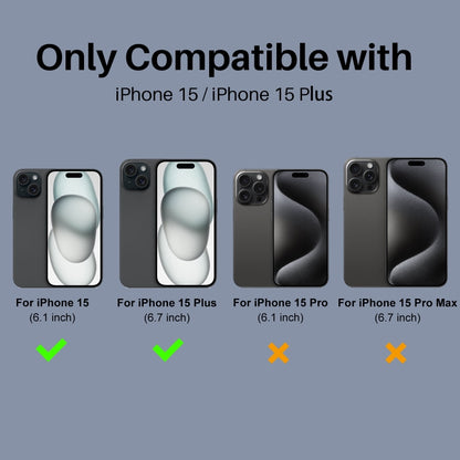 For iPhone 15 / 15 Plus NORTHJO Camera Lens Protector 3D Night Shot Tempered Glass Film(Black) - iPhone 15 Plus Tempered Glass by NORTHJO | Online Shopping UK | buy2fix