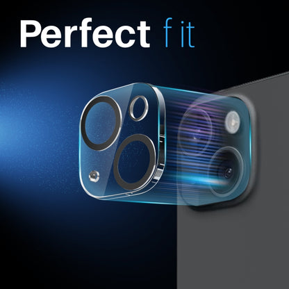 For iPhone 14 / 14 Plus NORTHJO Camera Lens Protector 3D Night Shot Tempered Glass Film(Black) - iPhone 14 Plus Tempered Glass by NORTHJO | Online Shopping UK | buy2fix