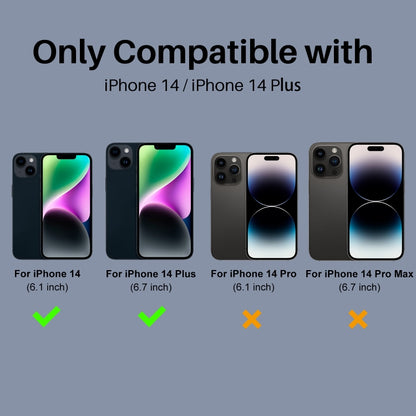 For iPhone 14 / 14 Plus NORTHJO Camera Lens Protector 3D Night Shot Tempered Glass Film(Black) - iPhone 14 Plus Tempered Glass by NORTHJO | Online Shopping UK | buy2fix