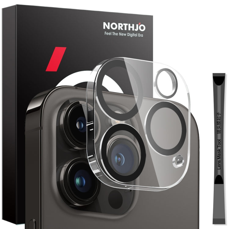 For iPhone 14 Pro / 14 Pro Max NORTHJO Camera Lens Protector 3D Night Shot Tempered Glass Film(Black) - iPhone 14 Pro Max Tempered Glass by NORTHJO | Online Shopping UK | buy2fix