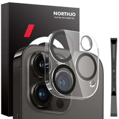 For iPhone 14 Pro / 14 Pro Max NORTHJO Camera Lens Protector 3D Night Shot Tempered Glass Film(Black) - iPhone 14 Pro Max Tempered Glass by NORTHJO | Online Shopping UK | buy2fix