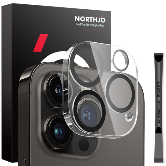 For iPhone 14 Pro / 14 Pro Max NORTHJO Camera Lens Protector 3D Night Shot Tempered Glass Film(Black) - iPhone 14 Pro Max Tempered Glass by NORTHJO | Online Shopping UK | buy2fix