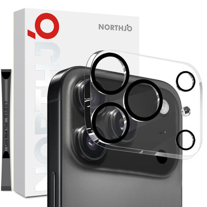 For iPhone 17 Pro Max NORTHJO Camera Lens Protector 3D Night Shot Tempered Glass Film(Black) - iPhone 17 Pro Max Tempered Glass by NORTHJO | Online Shopping UK | buy2fix