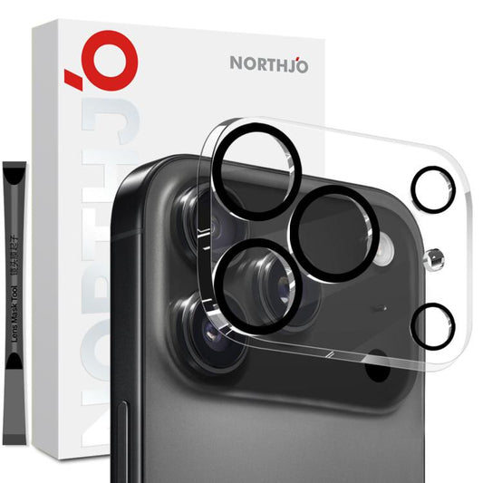 For iPhone 17 Pro Max NORTHJO Camera Lens Protector 3D Night Shot Tempered Glass Film(Black) - iPhone 17 Pro Max Tempered Glass by NORTHJO | Online Shopping UK | buy2fix