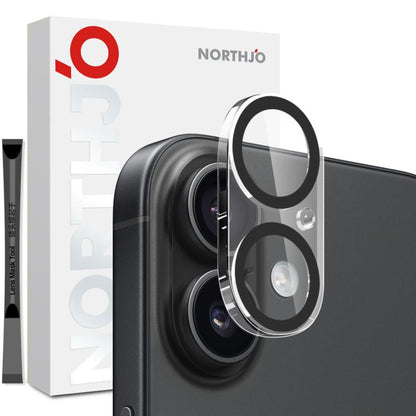 For iPhone 17 NORTHJO Camera Lens Protector 3D Night Shot Tempered Glass Film(Black) - iPhone 17 Tempered Glass by NORTHJO | Online Shopping UK | buy2fix