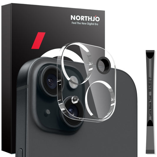 For iPhone 15 / 15 Plus NORTHJO Camera Lens Protector 3D HD Tempered Glass Film(Clear) - iPhone 15 Plus Tempered Glass by NORTHJO | Online Shopping UK | buy2fix
